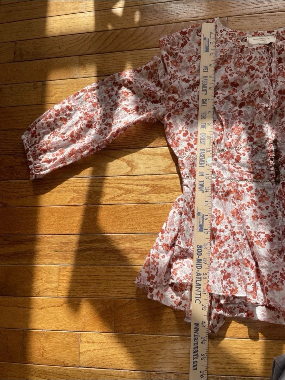 Moulinette Soeurs Anthropologie Floral Silk Cotton Top 2 Fairy Folk Ren Faire - Picture 6 of 6